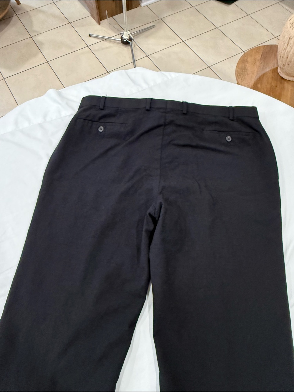 Ralph Lauren Men's Black Straight-Leg Dress Pants - Picture 2 of 6